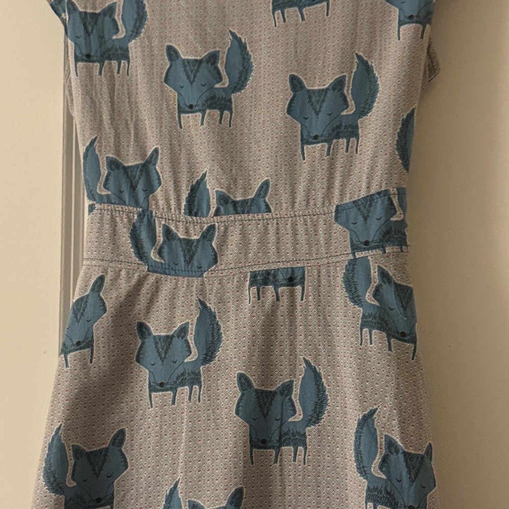 Blue Patterned fox dress - Picture 7 of 10